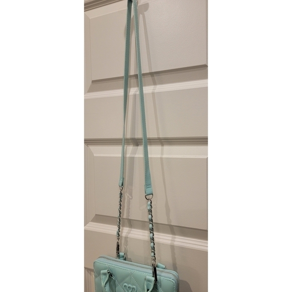 NWT Betsey Johnson Crossbody Purse Wallet Mint Green - Picture 4 of 13